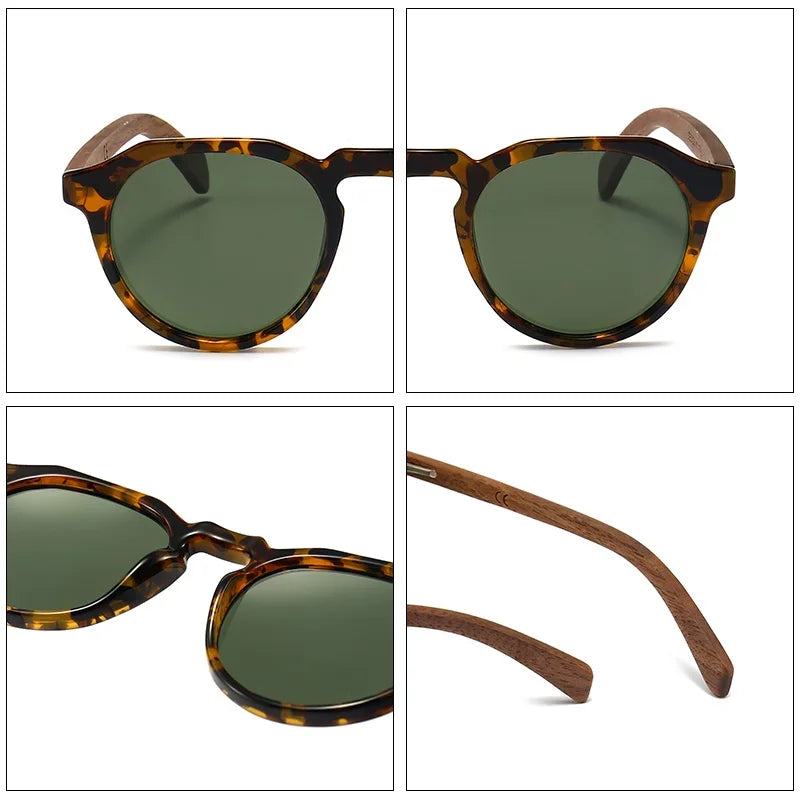 Walnut Wood Sunglasses - Piña Colada