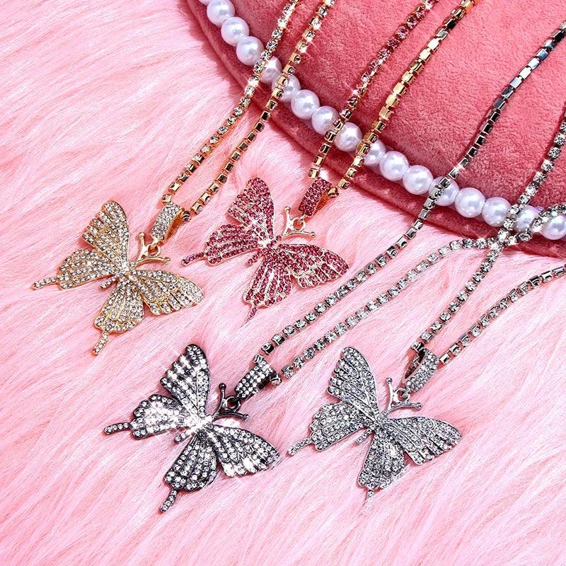 Big Butterfly Pendant - Piña Colada