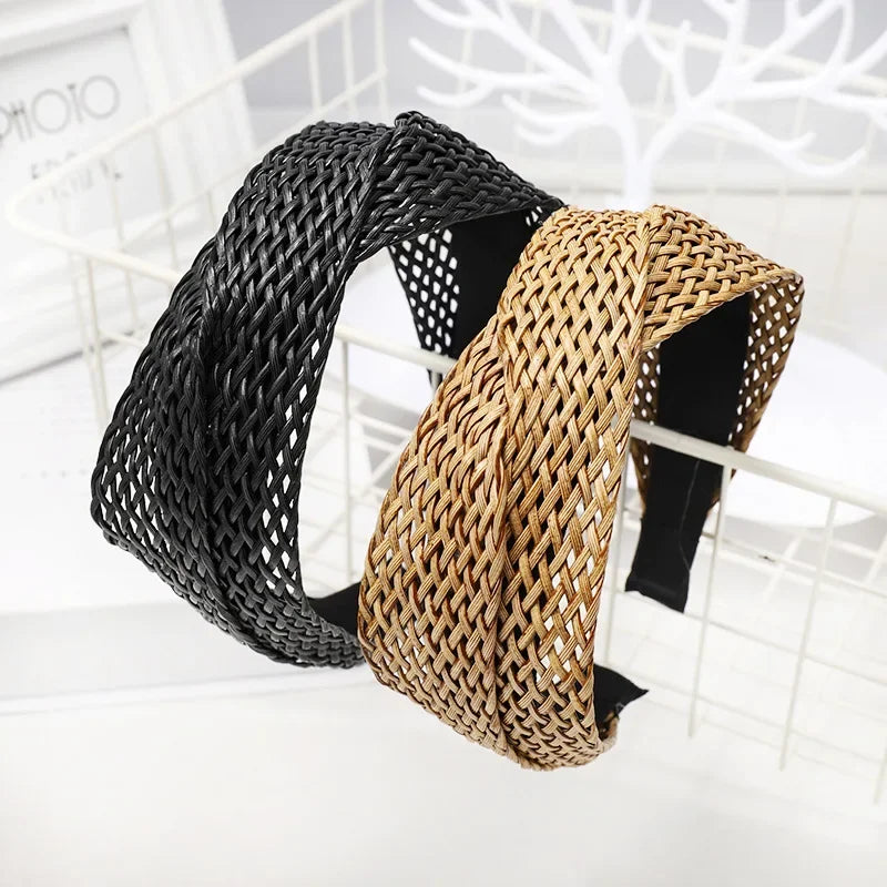 Headband Hair Band Weaving Cross - Piña Colada