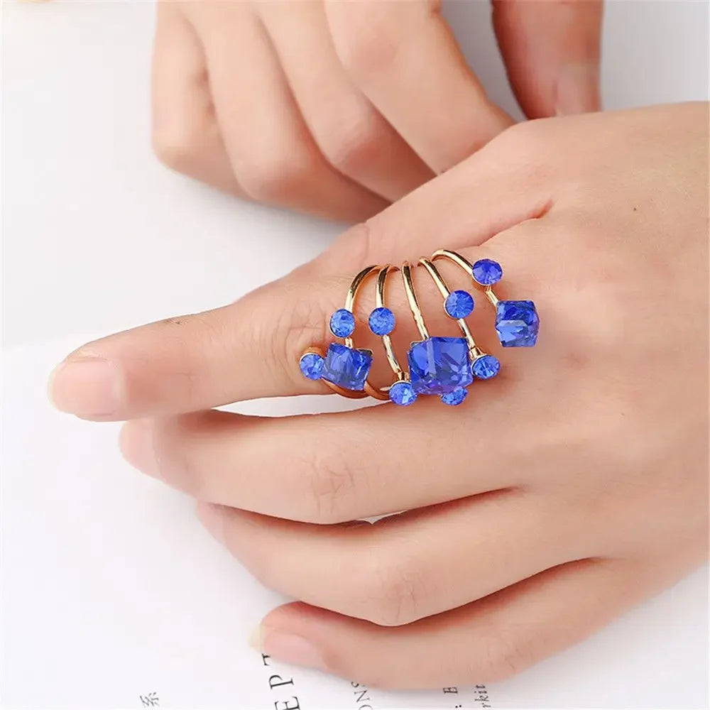 Crystal Stone Rings - Piña Colada
