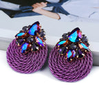 Bold Cotton Drop Earrings - Piña Colada