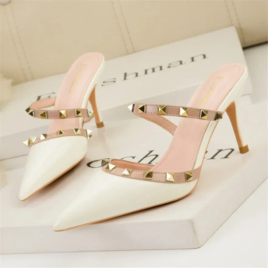 Pointy Toe High Heels - Piña Colada