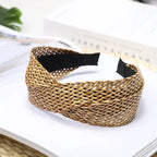 Headband Hair Band Weaving Cross - Piña Colada