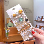 Trendy Geometric Hairpins for Women - Piña Colada