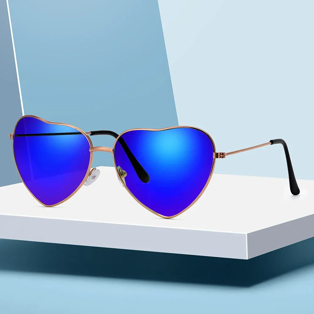Heart Shape Sunglasses - Piña Colada