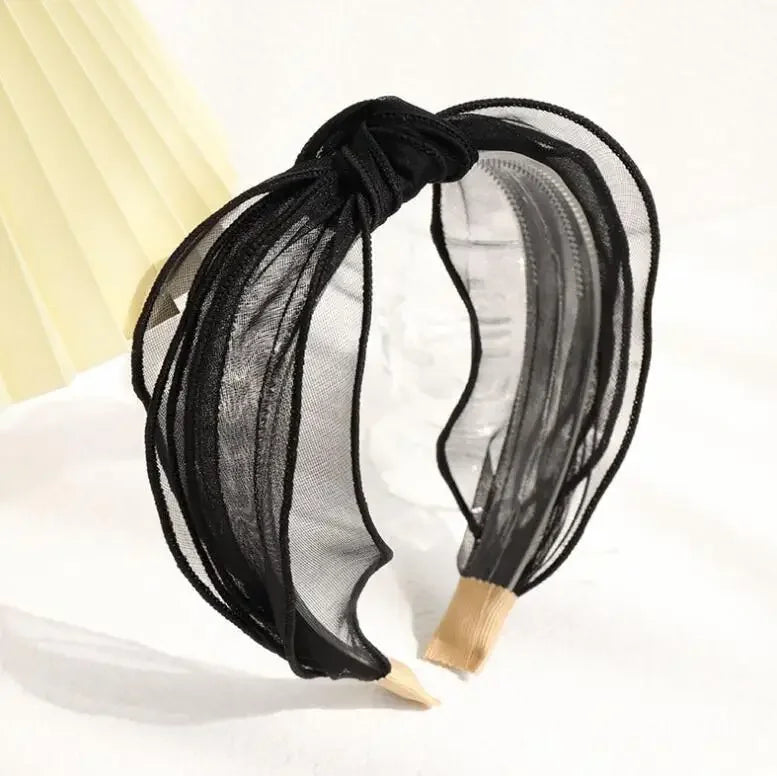 Hairband Solid Color Lace Headband - Piña Colada