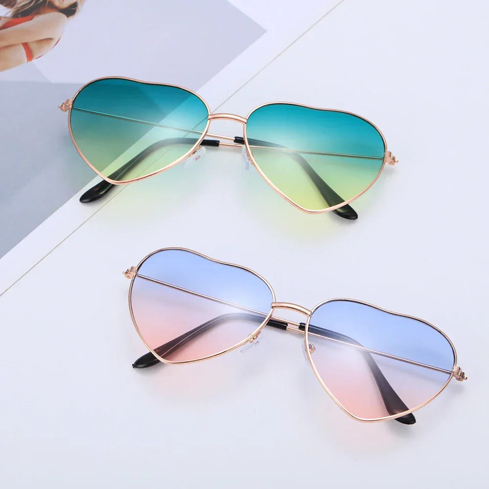 Heart Shape Sunglasses - Piña Colada