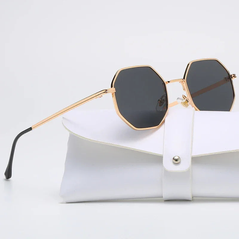 Polygon Metal Sunglasses - Piña Colada