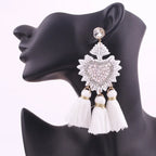 Tassel Earrings Boho - Piña Colada
