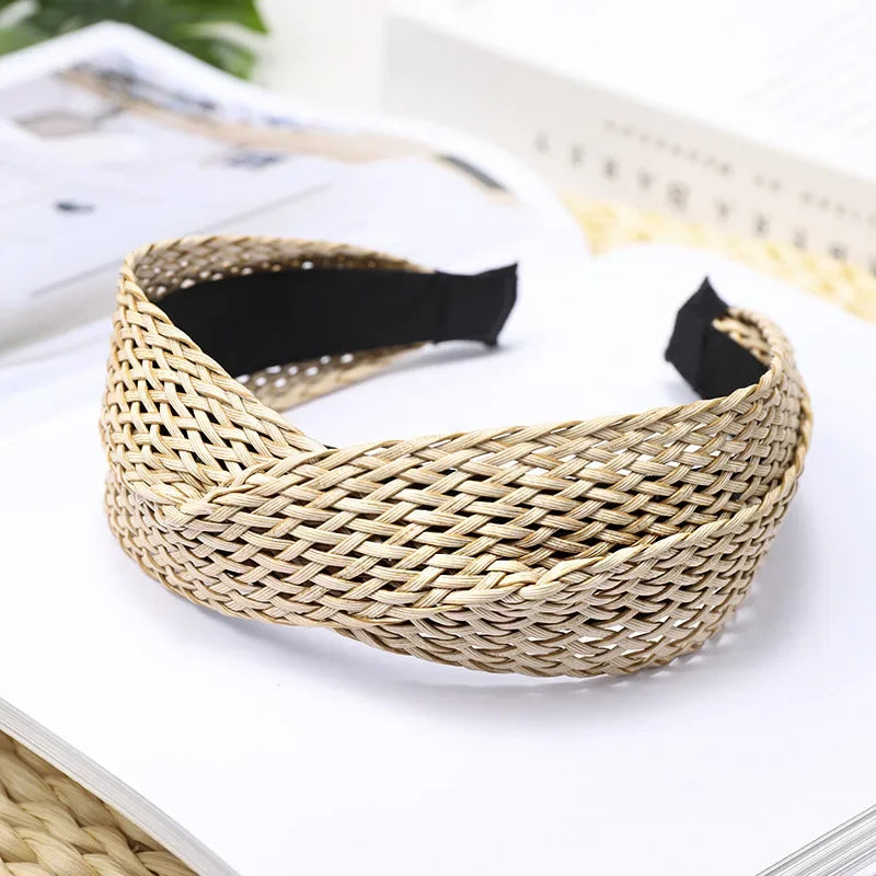 Headband Hair Band Weaving Cross - Piña Colada