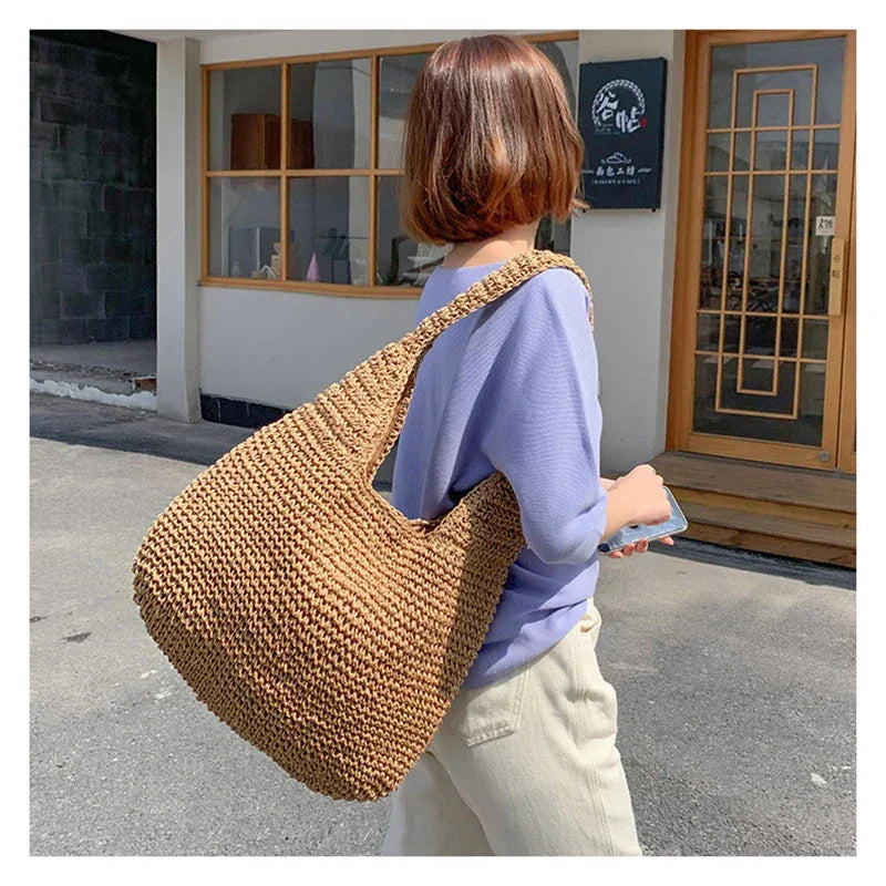 Straw Women Shoulder Bags - Piña Colada