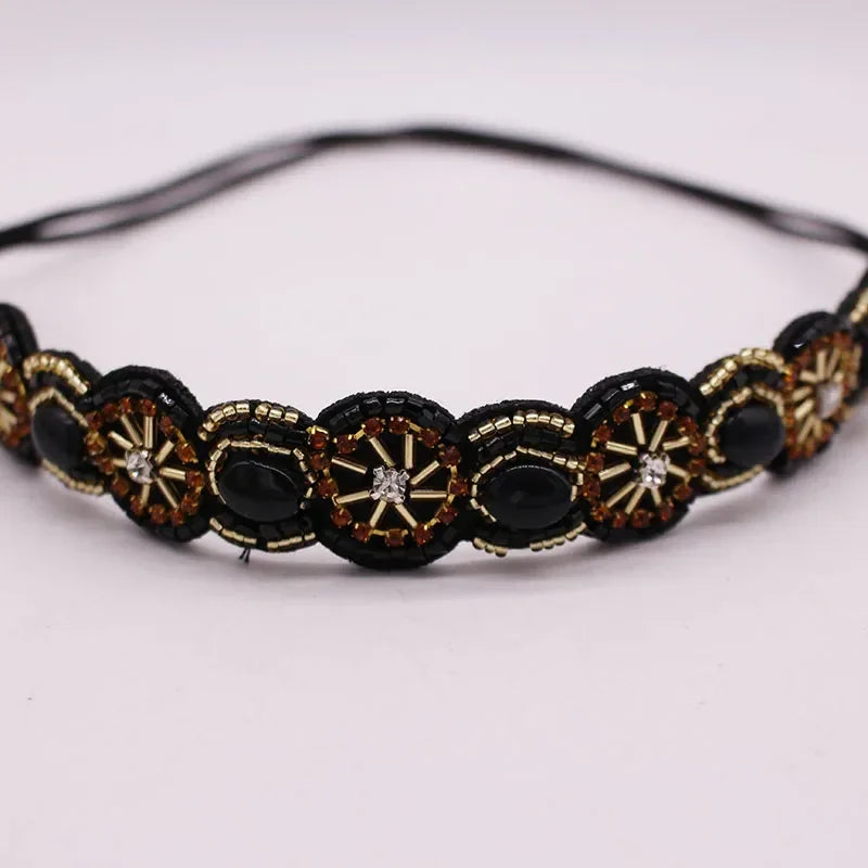 Seed Beads Handmade Headband Pearl - Piña Colada