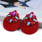 Bold Cotton Drop Earrings - Piña Colada