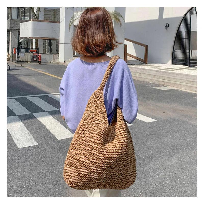 Straw Women Shoulder Bags - Piña Colada