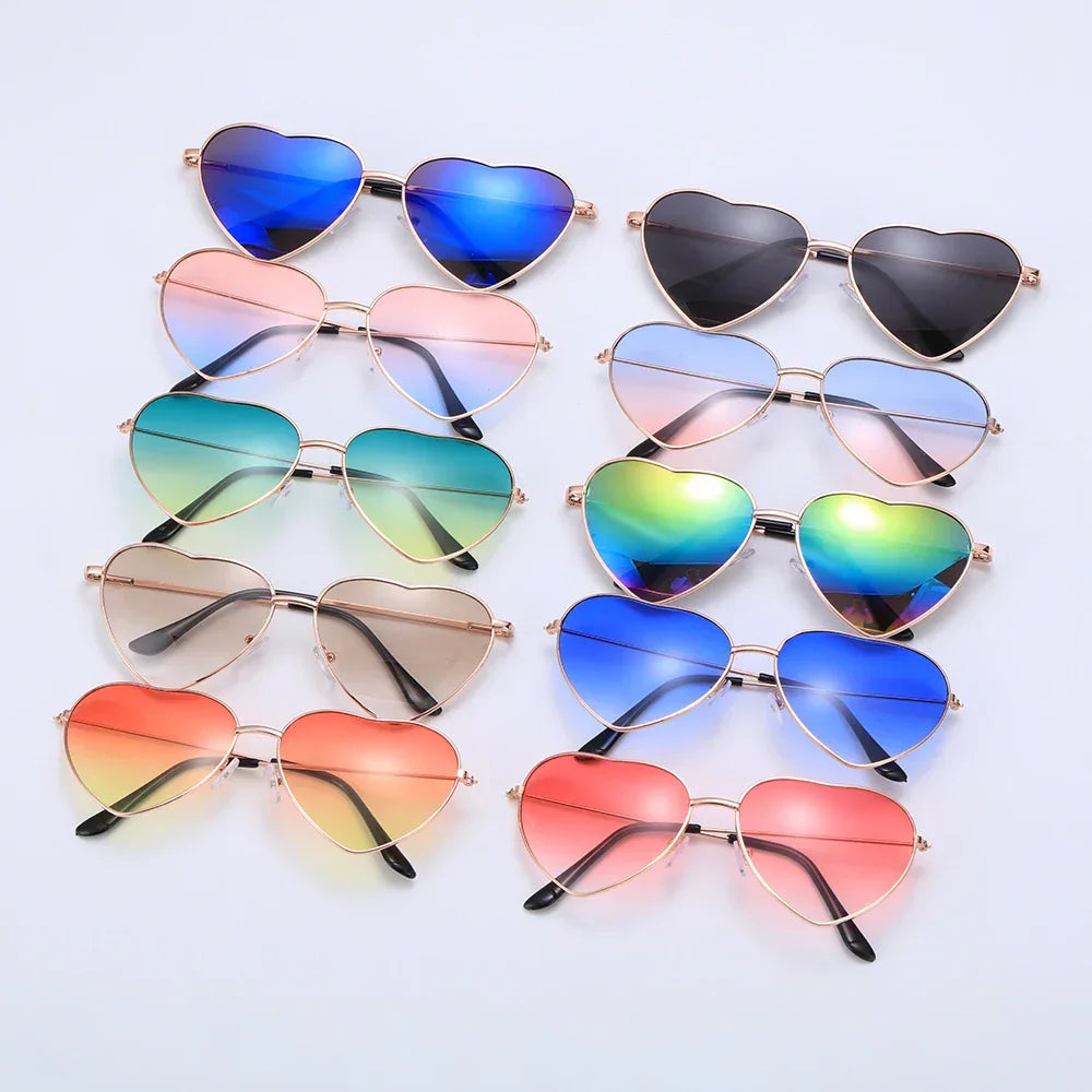 Heart Shape Sunglasses - Piña Colada