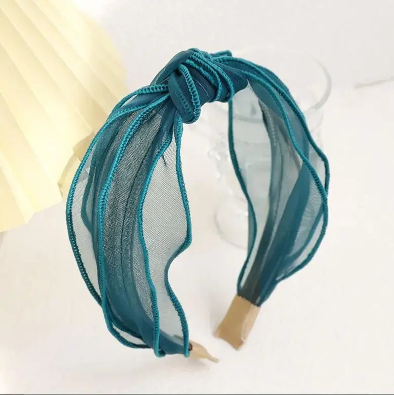 Hairband Solid Color Lace Headband - Piña Colada