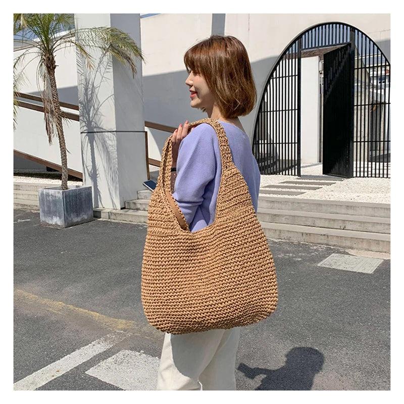 Straw Women Shoulder Bags - Piña Colada