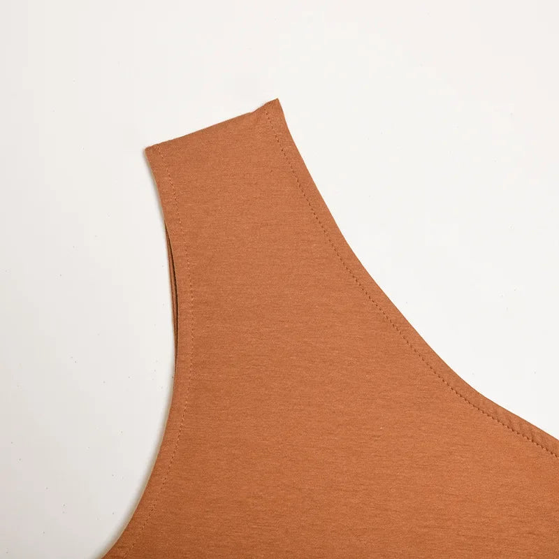Backless Stretch Tank Top – Sleek Club Style - Piña Colada