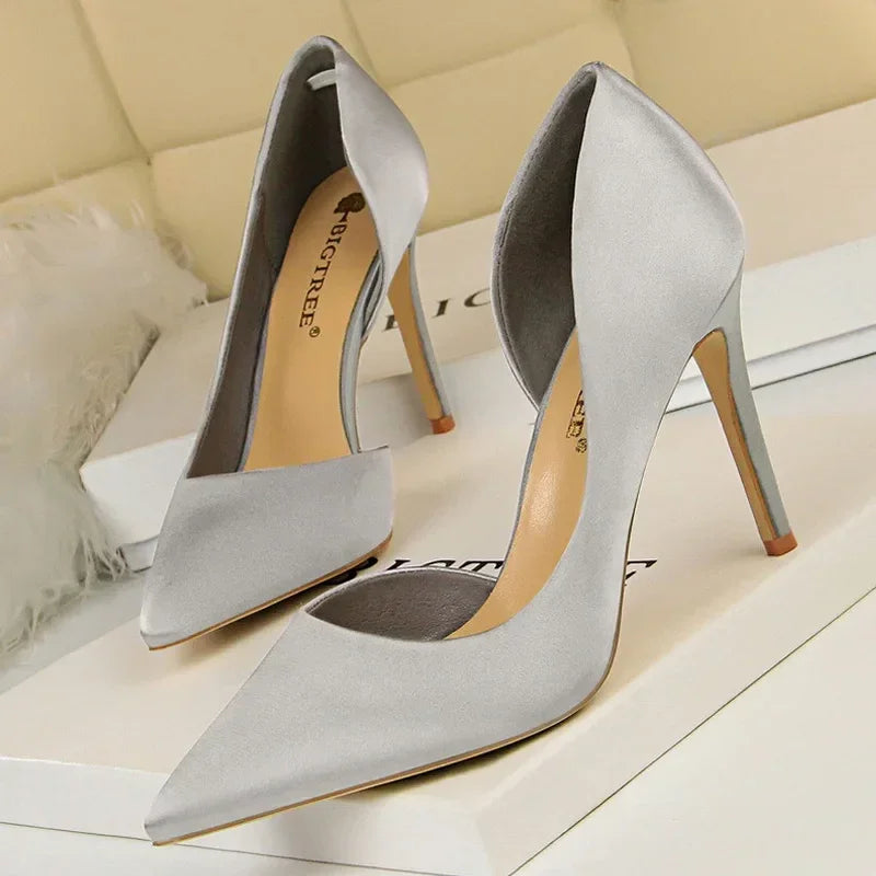 Pumps Silk High Heels - Piña Colada