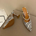 New Zebra Women Pumps - Piña Colada