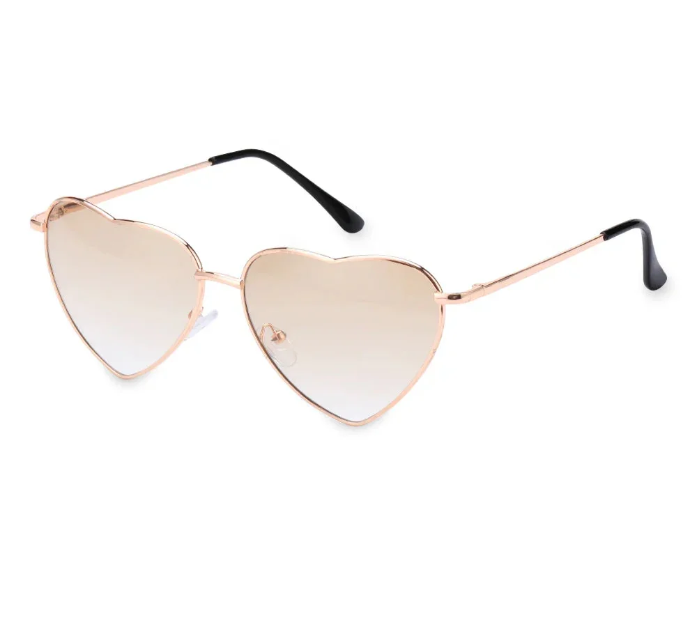 Heart Shape Sunglasses - Piña Colada