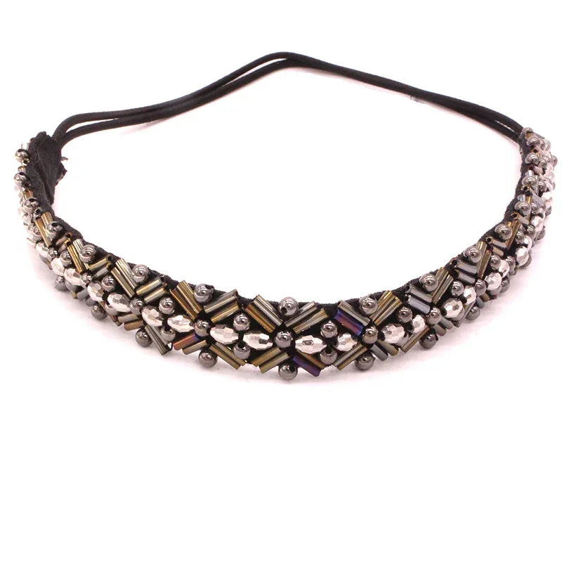 Seed Beads Handmade Headband Pearl - Piña Colada