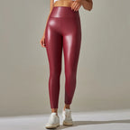 High-Waist Seamless Knee-Length Leggings - Piña Colada