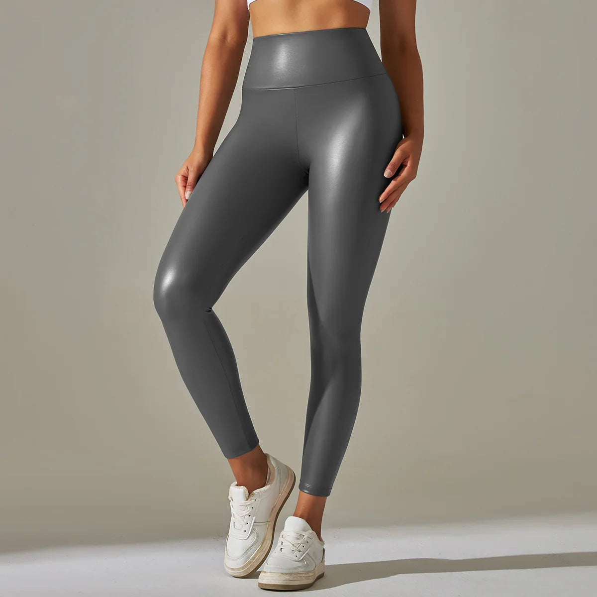 High-Waist Seamless Knee-Length Leggings - Piña Colada