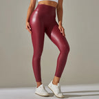 High-Waist Seamless Knee-Length Leggings - Piña Colada