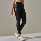 High-Waist Seamless Knee-Length Leggings - Piña Colada