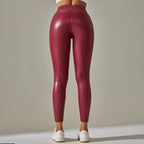 High-Waist Seamless Knee-Length Leggings - Piña Colada