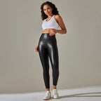 High-Waist Seamless Knee-Length Leggings - Piña Colada