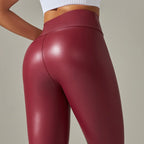 High-Waist Seamless Knee-Length Leggings - Piña Colada