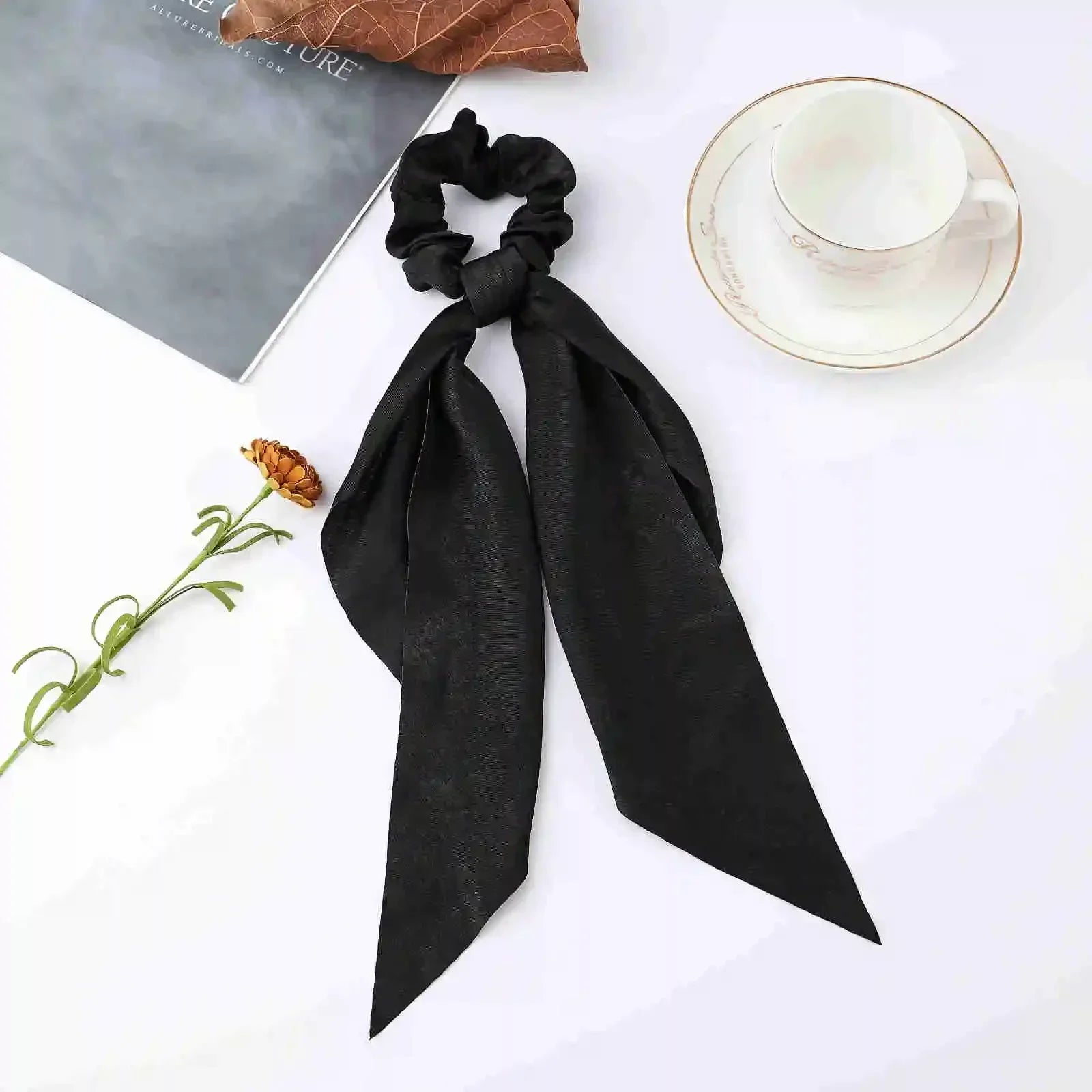 Satin Scrunchie Scarf - Piña Colada