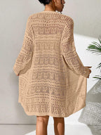 Knitted Cardigan Loose Fitting - Piña Colada