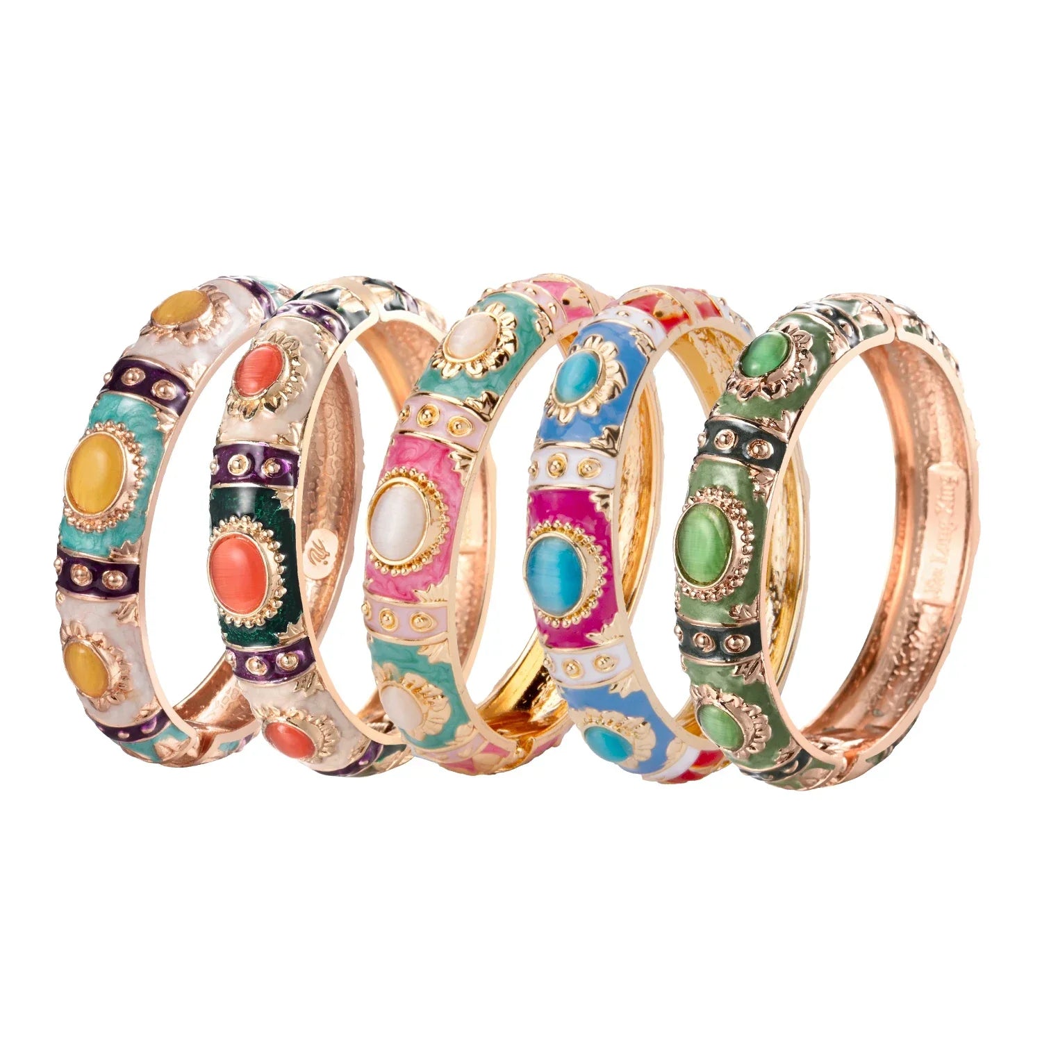 Bohemian Round Metal Bracelet - Piña Colada