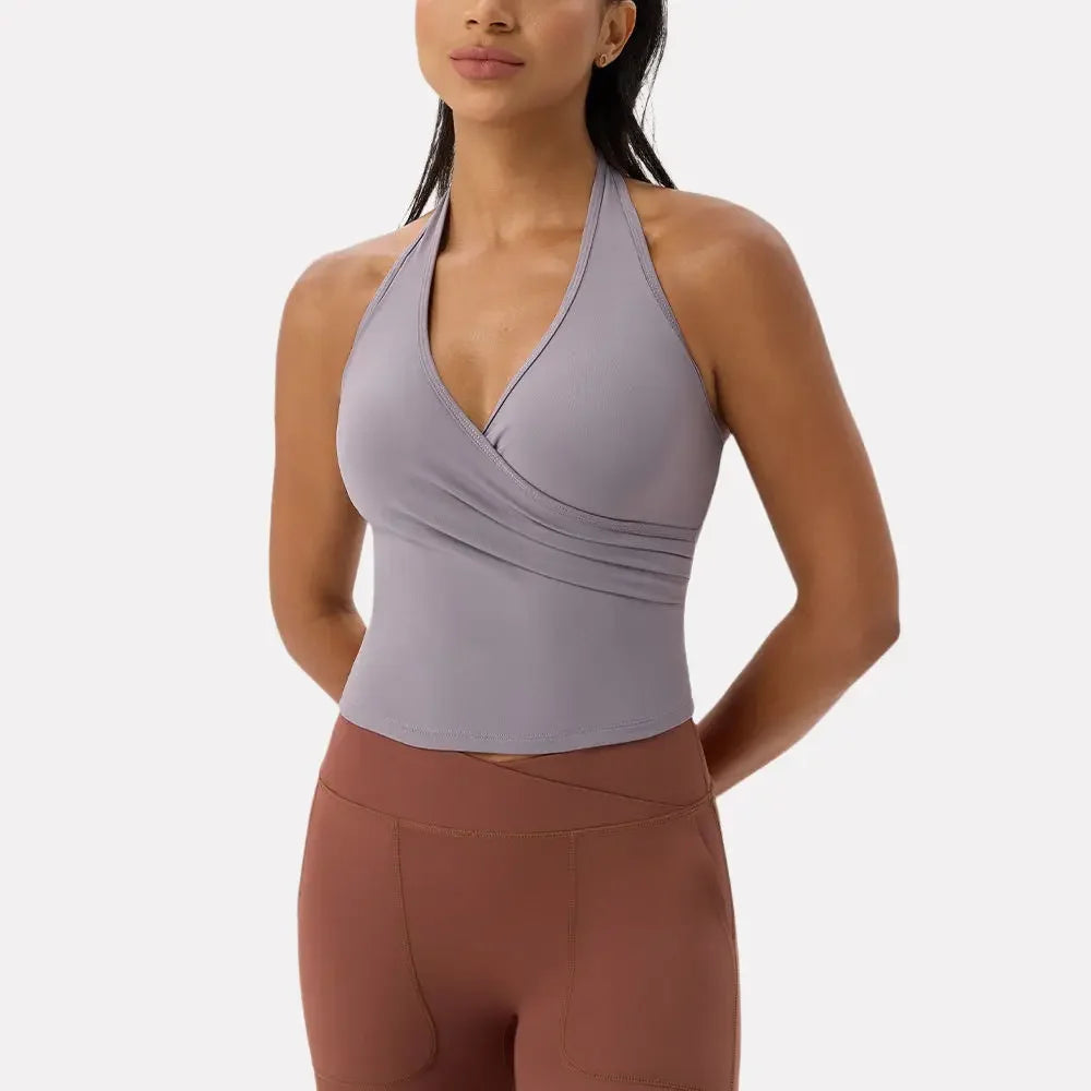 Sports Yoga Vest Halter Neck