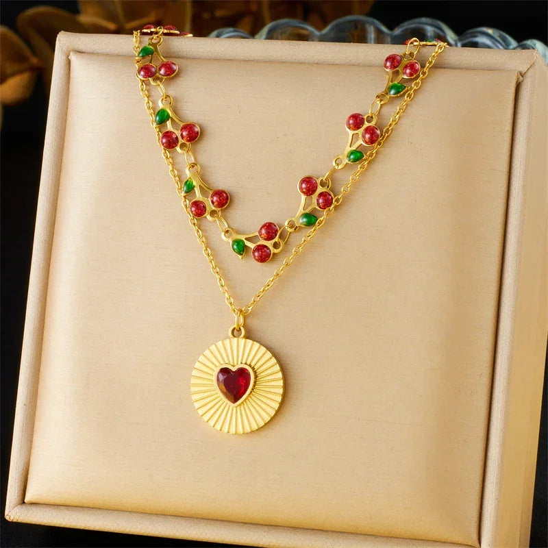 316L Stainless Steel Necklace New Trend - Piña Colada
