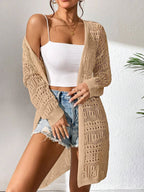 Knitted Cardigan Loose Fitting - Piña Colada