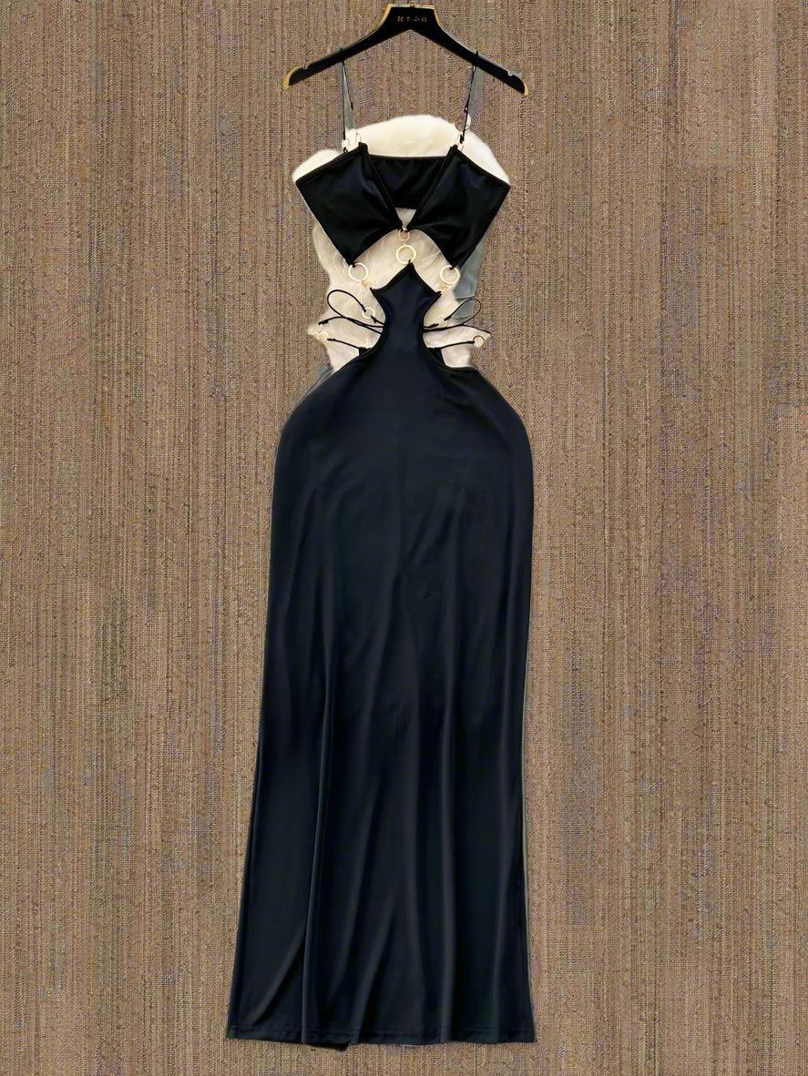 Sensual Hollow Out Long Dress Fashion - Piña Colada