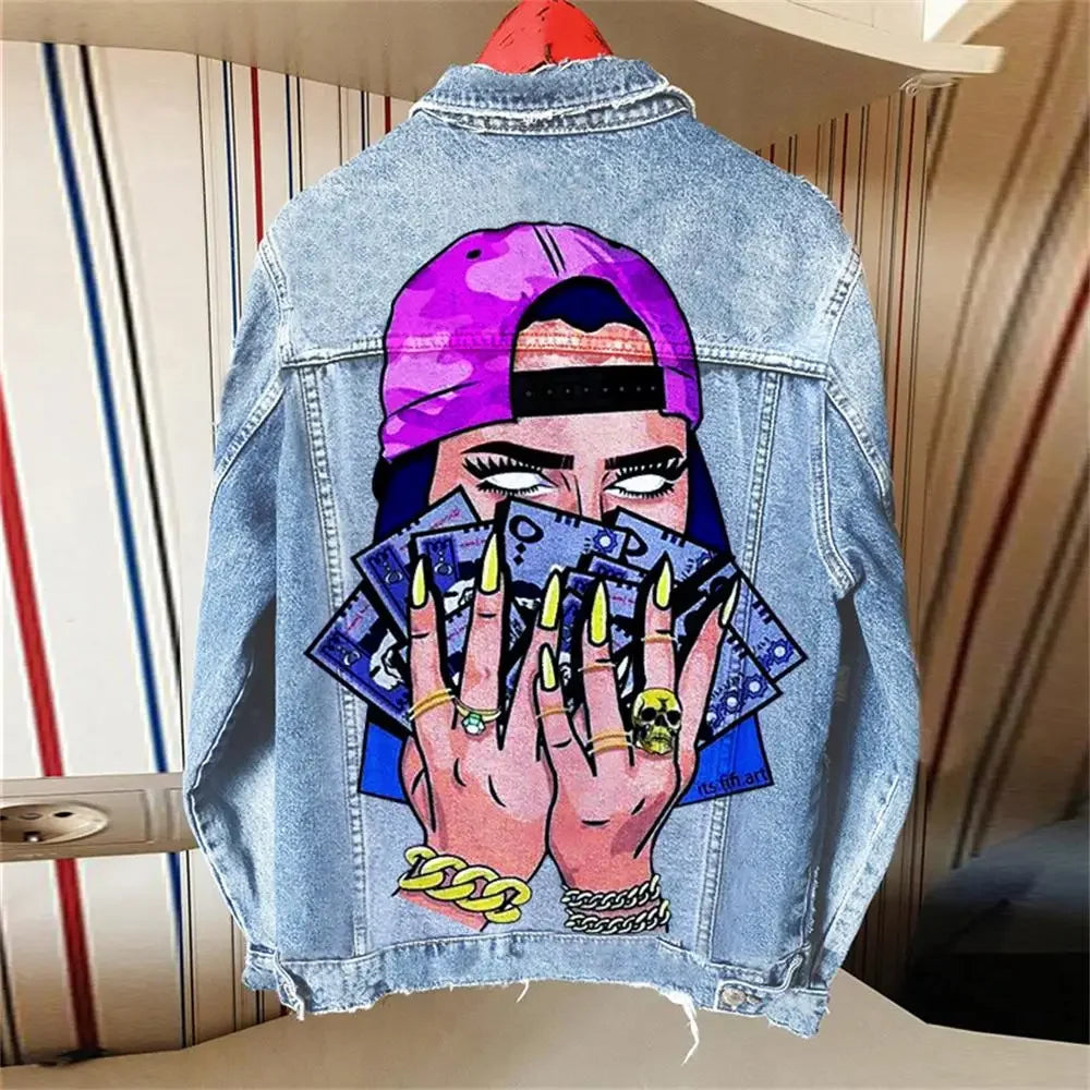 Denim Jacket Girl - Piña Colada