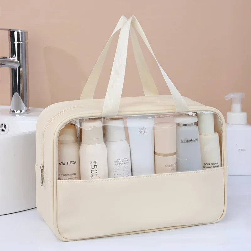 Portable Travel cosmetic bag Transparent - Piña Colada