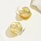Large Ear Buckle Earrings - Piña Colada