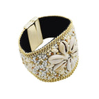 Vintage Handmade Beads Devil Eye - Piña Colada