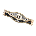 Vintage Handmade Beads Devil Eye - Piña Colada