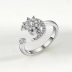 Spinner Ring Crystal Flower - Piña Colada