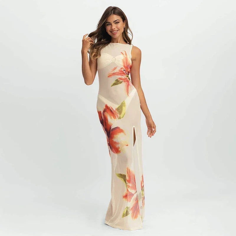 Summer Dress Light See-Through - Piña Colada