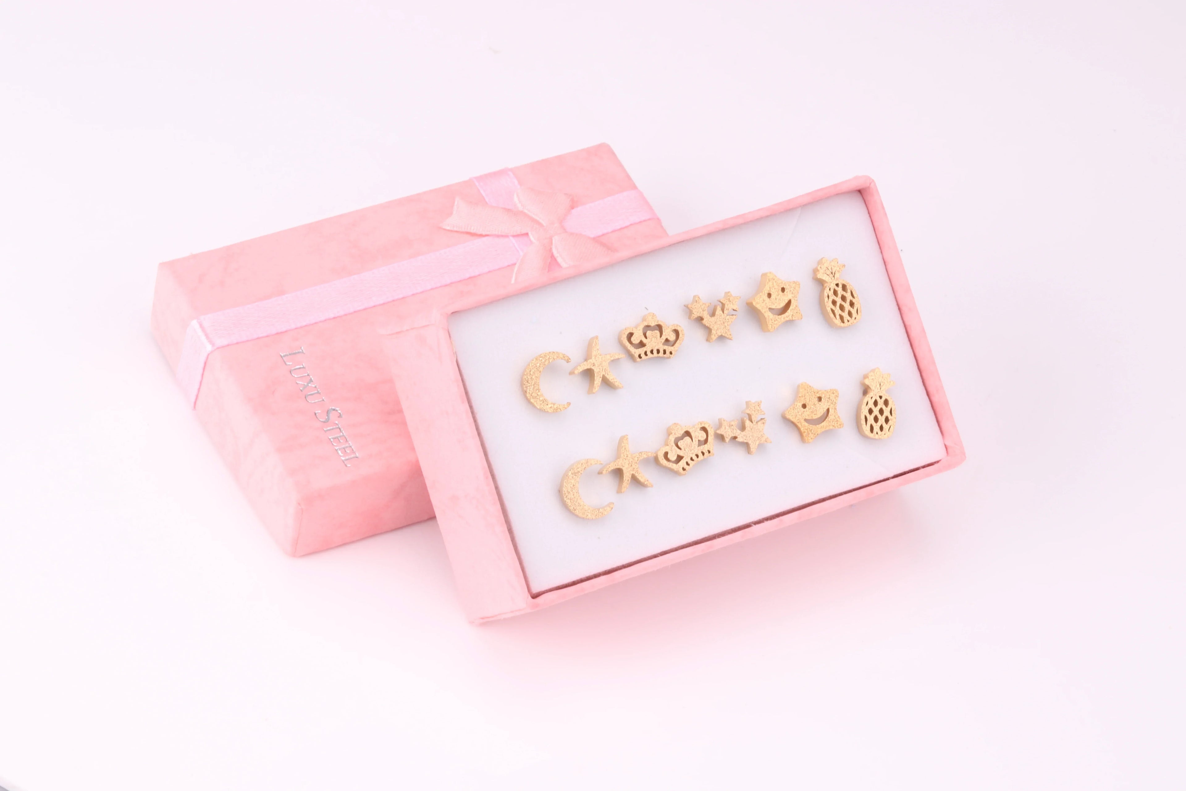 FLowers 6Pairs Earring - Piña Colada
