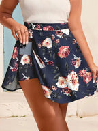 Floral print skirt women's - Piña Colada