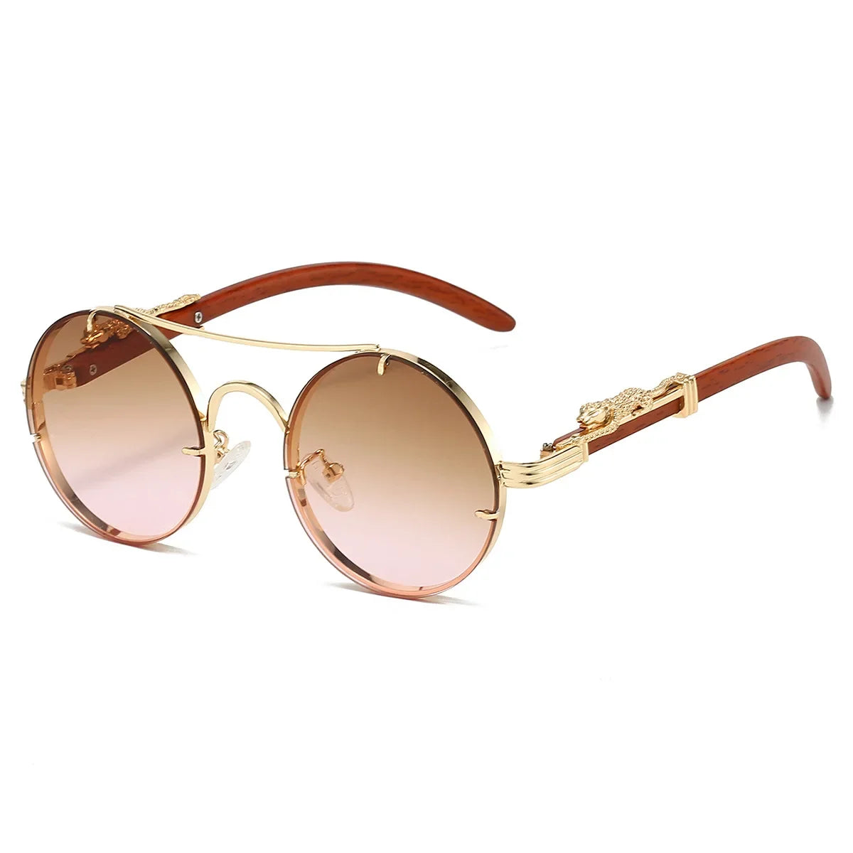Vintage Round Sunglasses - Piña Colada
